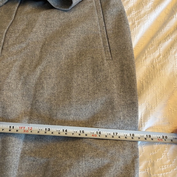 Wilfred Aritzia Jallade Cropped Cashmere Blend Wool Pants Gray Size 4 - Picture 10 of 11